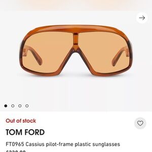 Tom Ford Brown Pilot-Frame Sunglasses